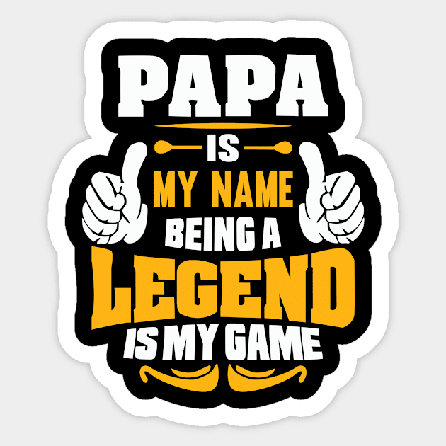 Quotes Papa Sticker by Saldi